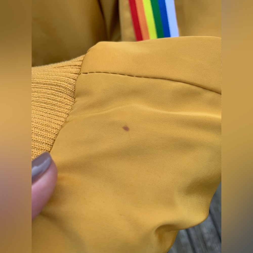 Yellow Rainbow Bomber Jacket - Picture 5 of 10